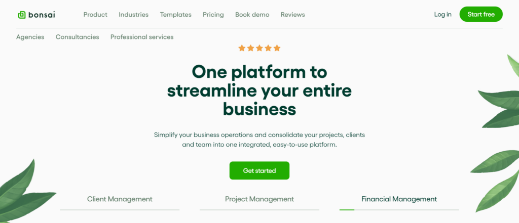 Hello Bonsai the best Project Management Software for Digital service Agencies