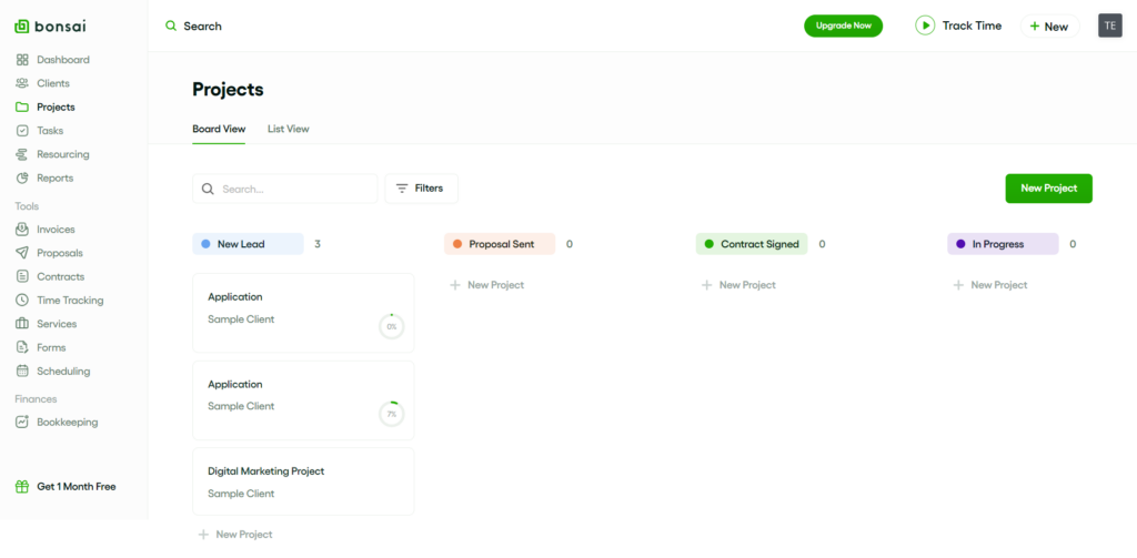 Project Management of Bonsai