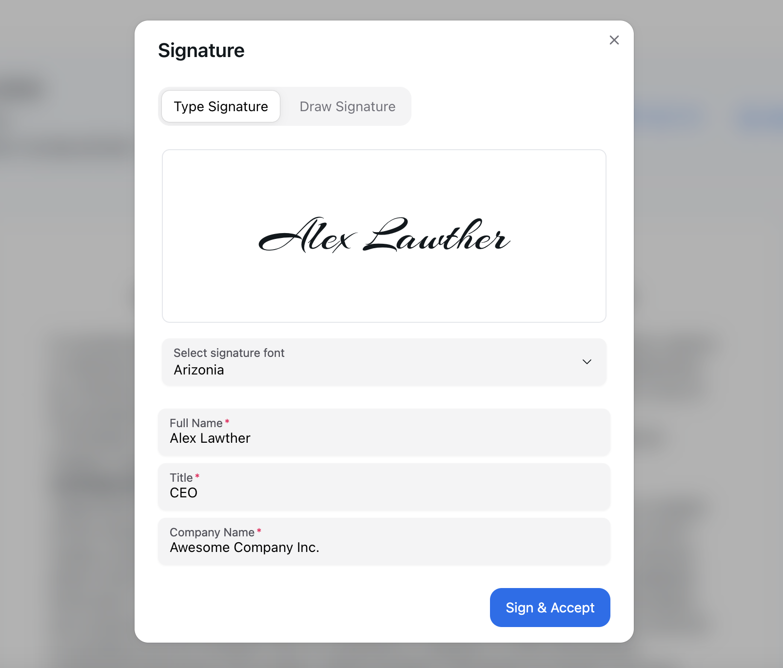 Digital Signature of OneSuite