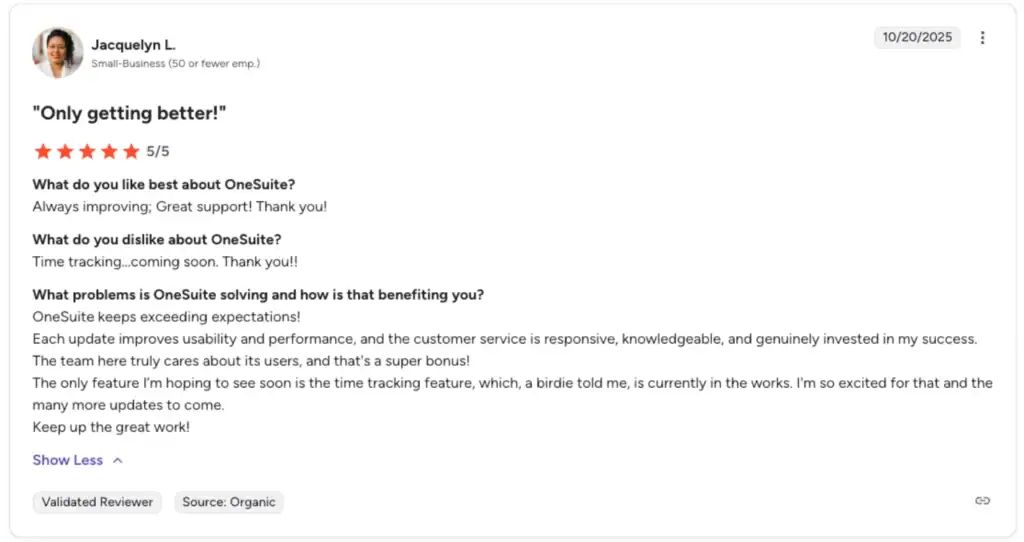 Review of onesuite 2