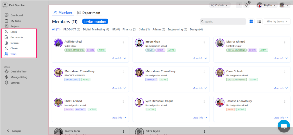 Project Resource Management by OneSuite