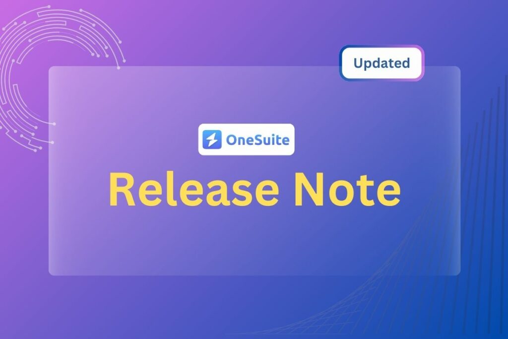 Release Note 1