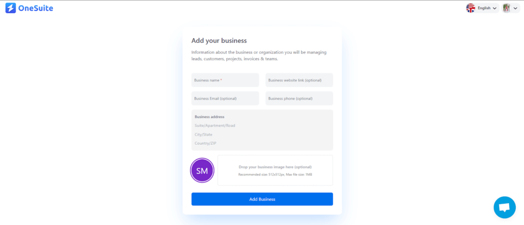 Add Your Business in OneSuite