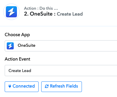 Action in OneSuite