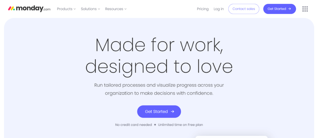 Monday- project management software for designers