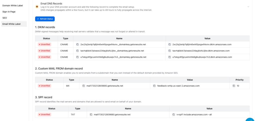 email dns records