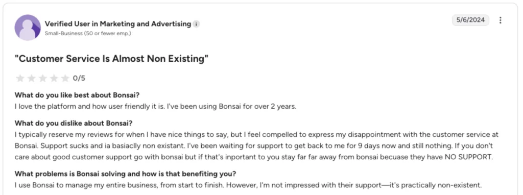 Bonsai Review 2