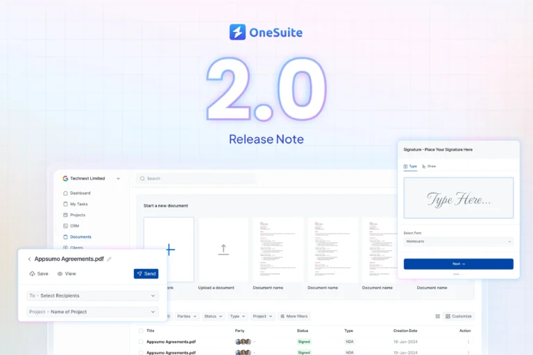 OneSuite v2.0: Reimagined Document Module, New Design System and More