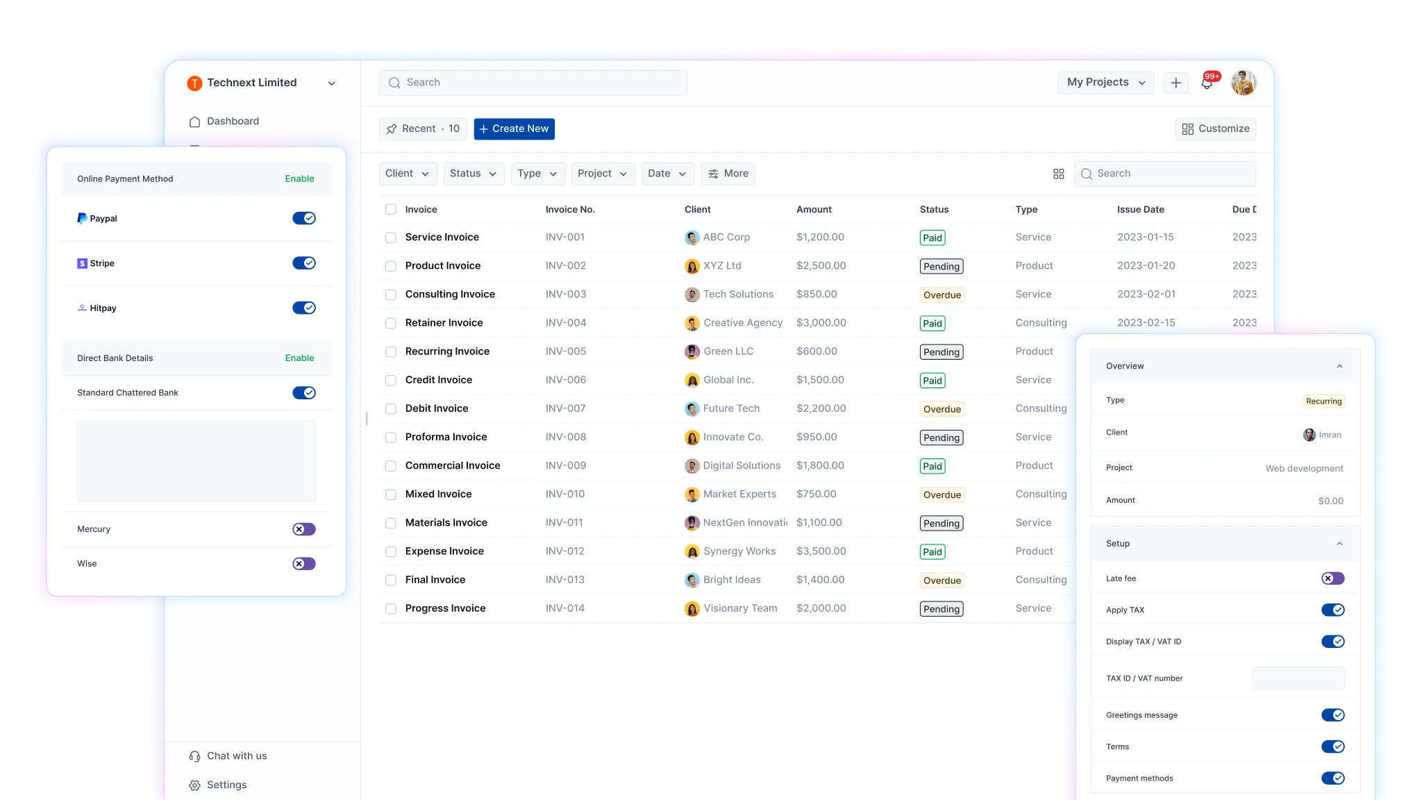 Integrate with your favorite payment methods