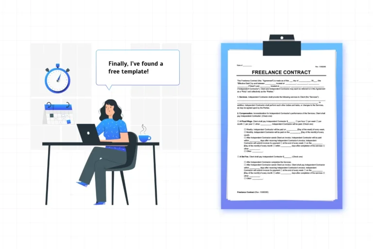 Simple Freelance Contract Template By OneSuite (Free Download)