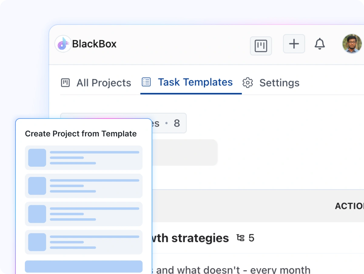 Start Projects in Minutes with Task Templates