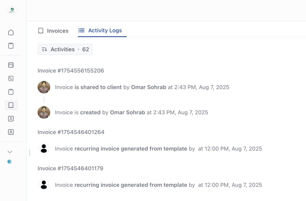 Invoice Tracking