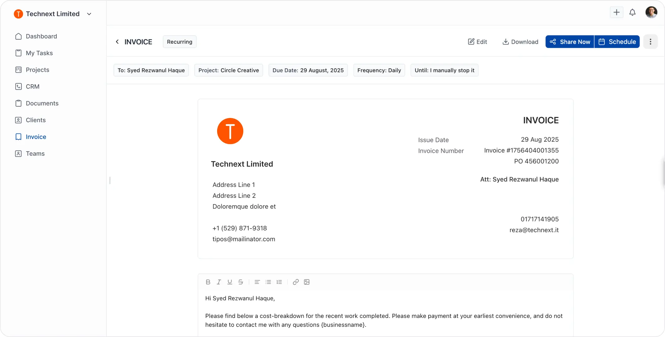 Invoicing software for freelancers and agencies