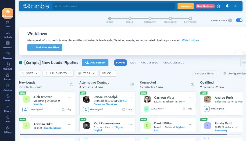 nimble - Best Project Management with CRM