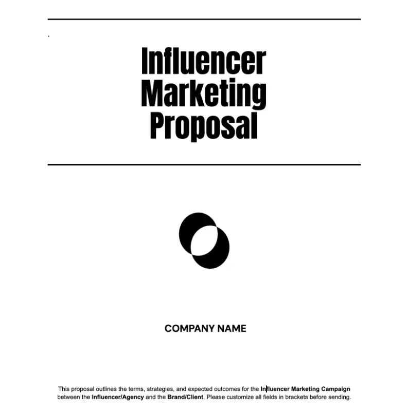 Cover page of influencer marketing proposal (14)