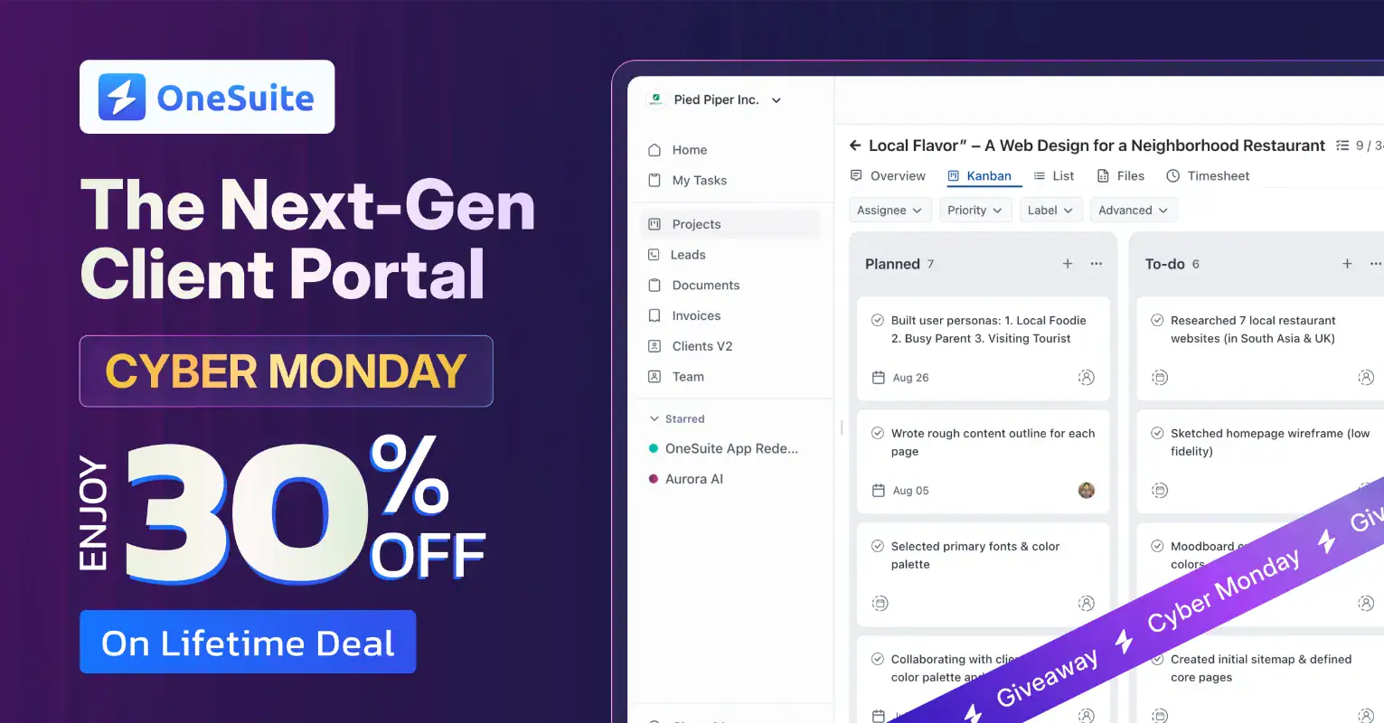 Onesuite Cyber Monday deal