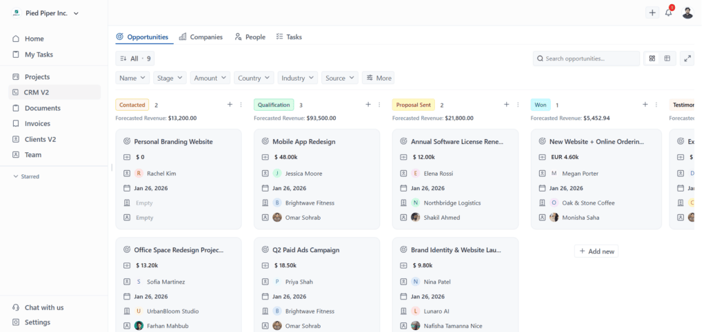Onesuite is the Best CRM with Pipeline Management