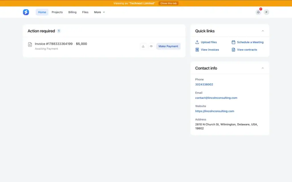 Onesuite is the premier client portal software for small businesses.