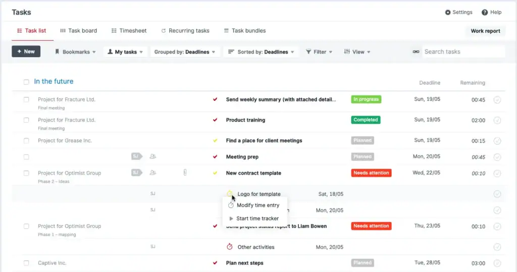 Scoro is the best project scheduling software