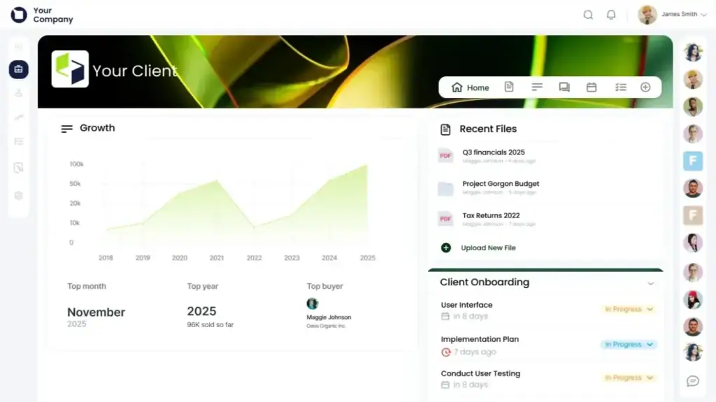 clinked is the best client portal for marketing agency