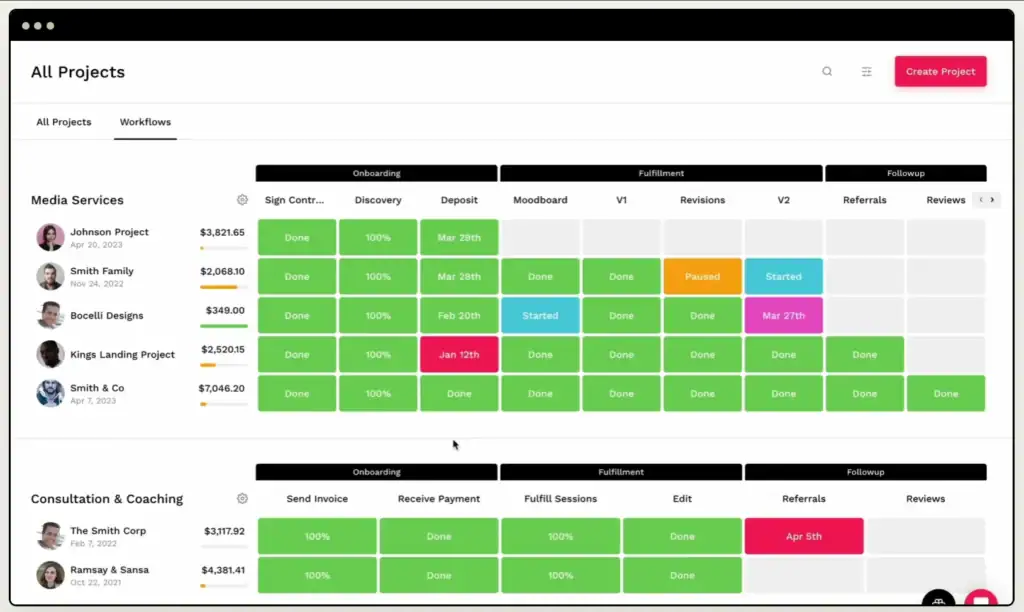 Bloom Client Portal and Project Management Dashboard