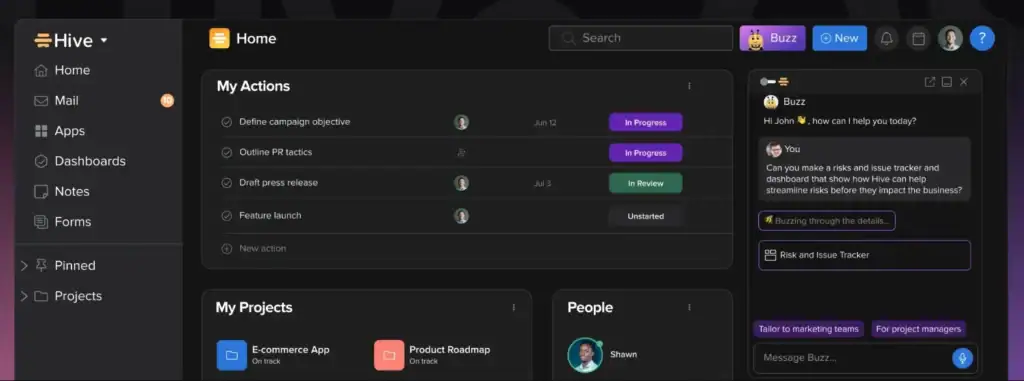 Hive Best Monday Alternative for Small Teams