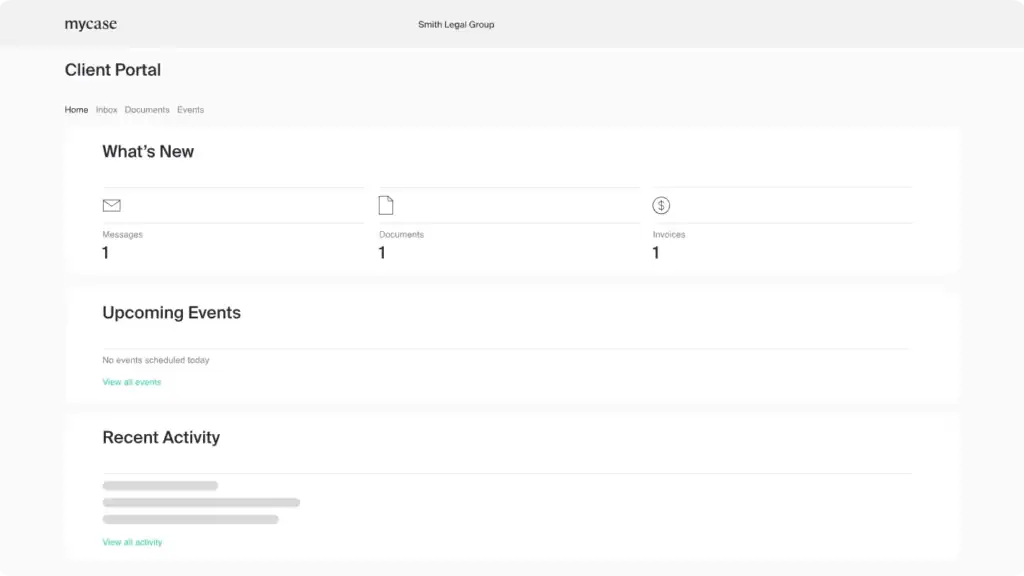My case is the best client portal for law firms