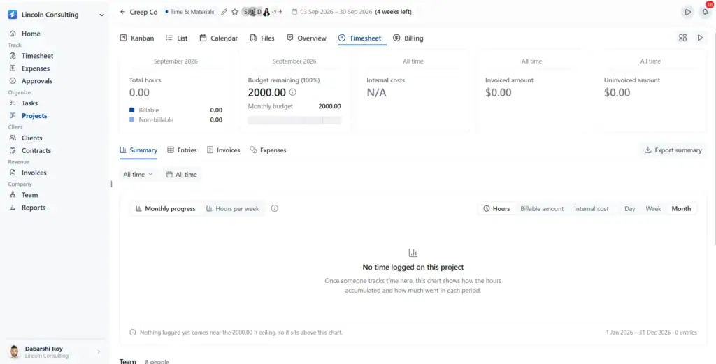Track Estimate & Time with Project in OneSuite