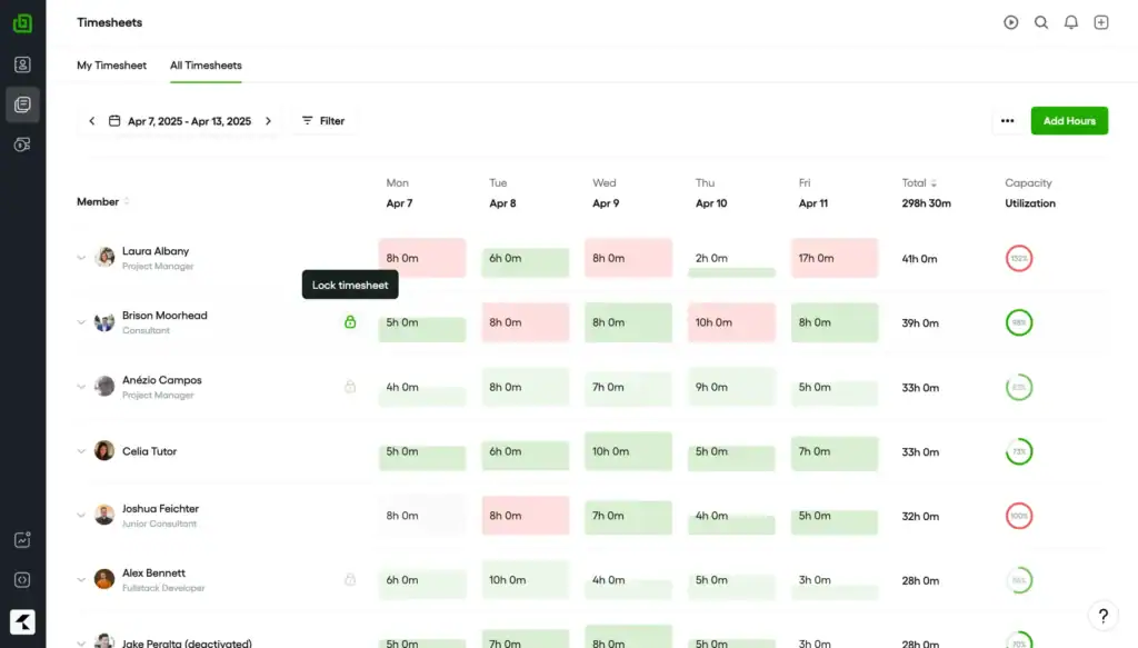 best crm with time tracking - bonsai time tracking