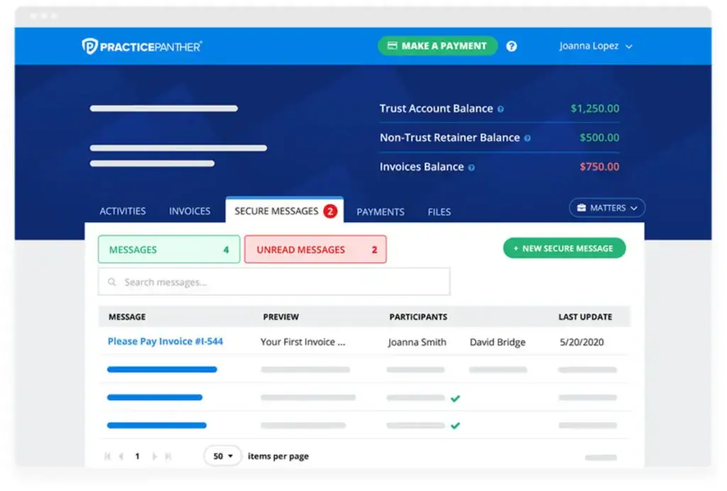 practicepanther is the best client porat software for law firms