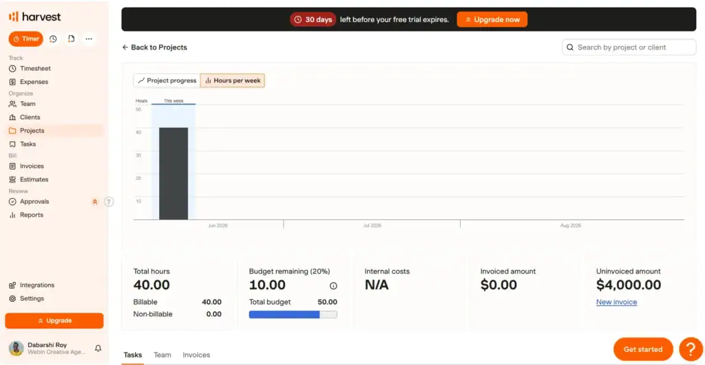 Harvest Best Time Tracking Software for Freelancers