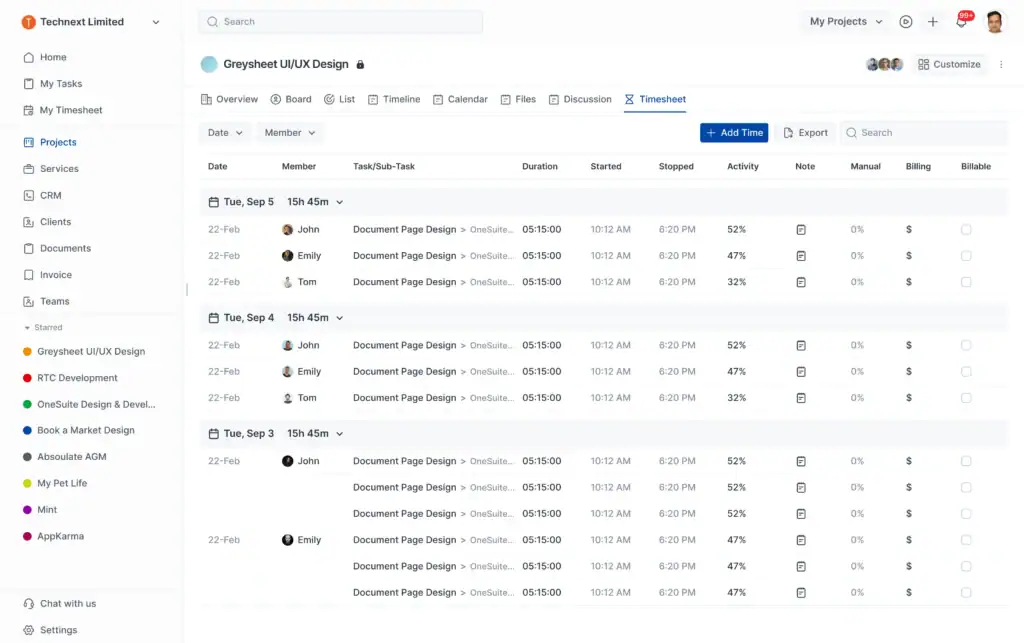 Onesuite Timesheet What are Billable Hours