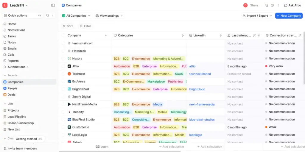 attio - best crm for saas companies