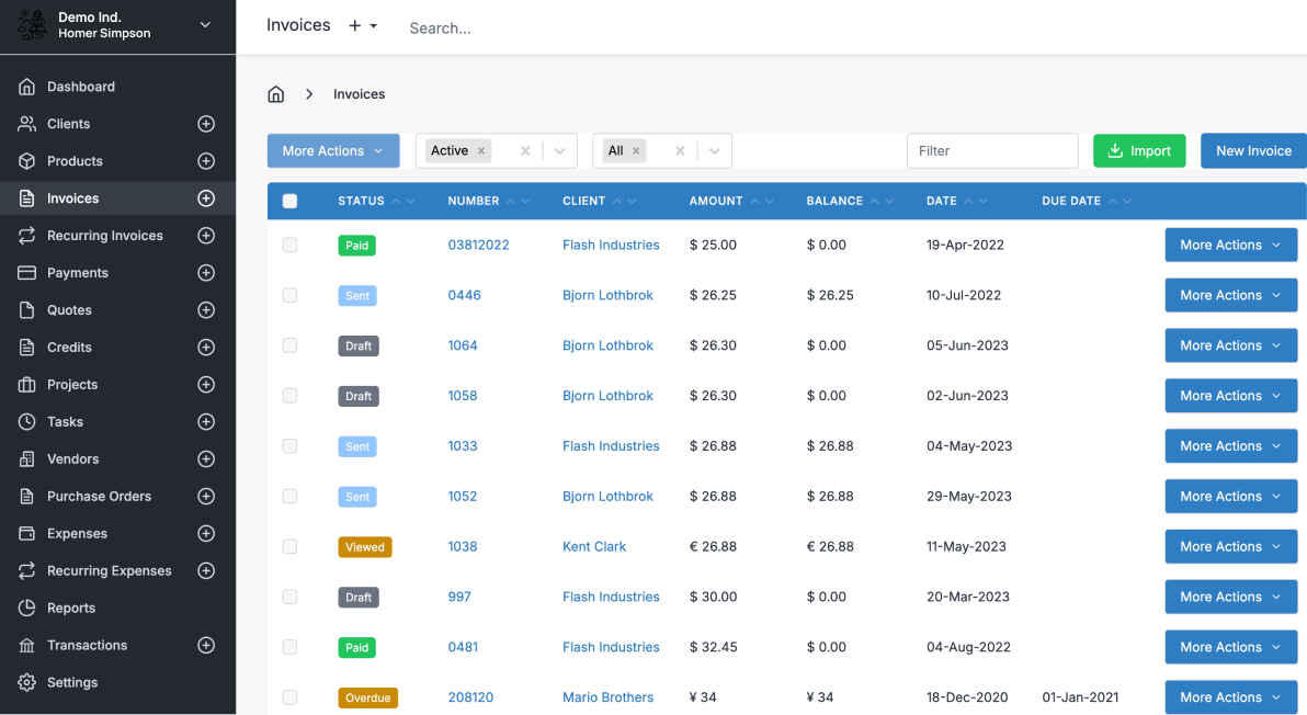 invoice ninja - best invoicing software for freelancers