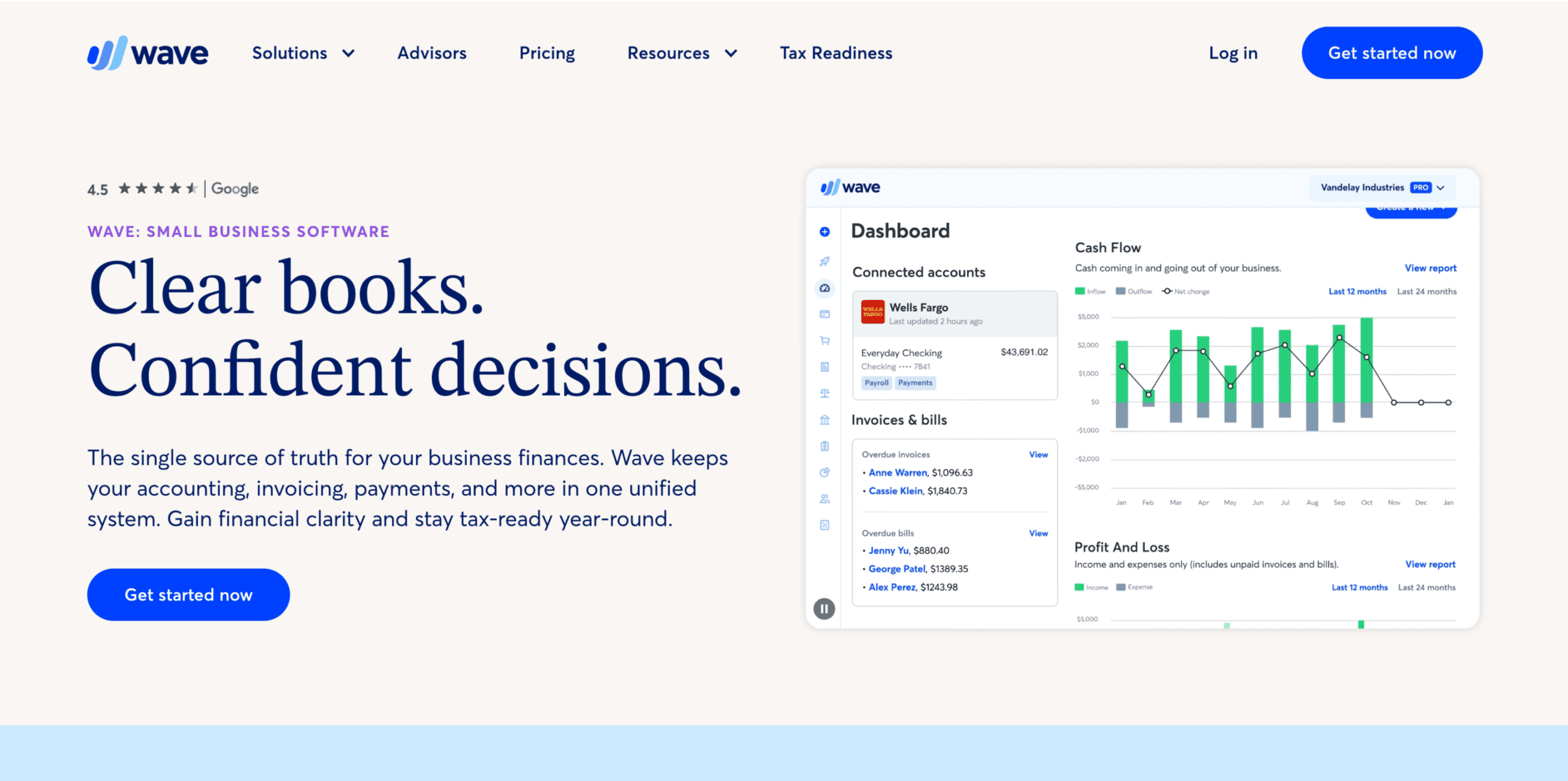 wave - best invoicing software for freelancers