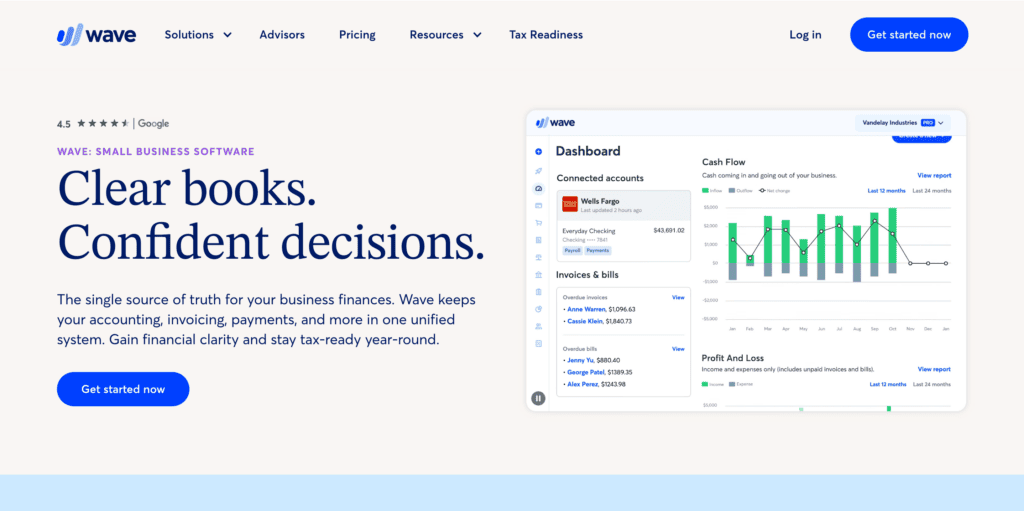 wave - best recurring invoice