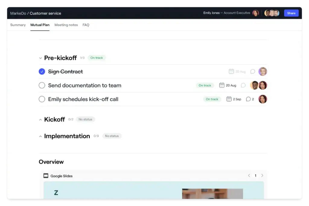Dock is the onborading software