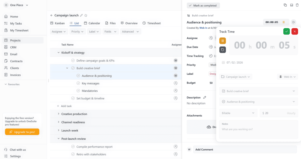 OneSuite Best Clickup Alternatives