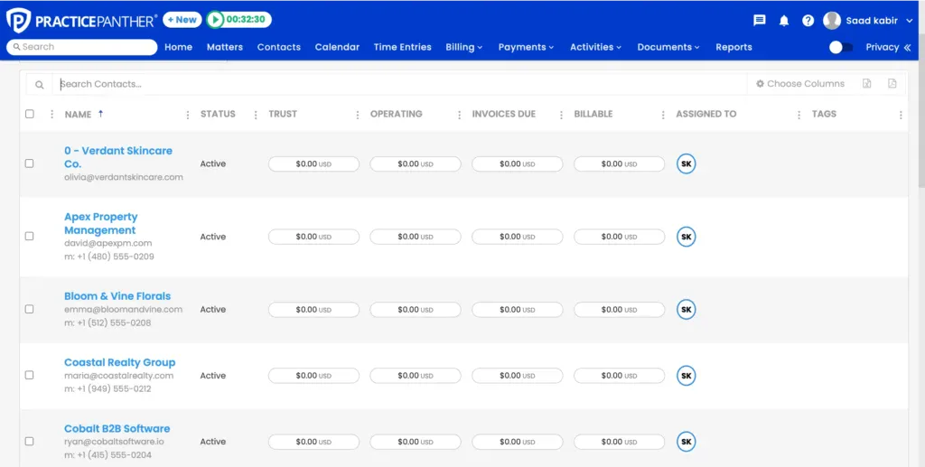 Practice Pnather - best CRM for smnall law firms