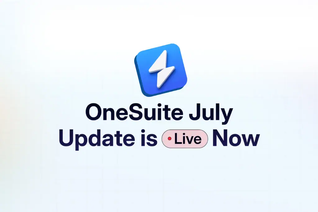 OneSuite July Update Graphic