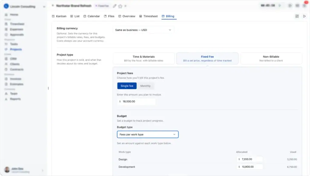 Onesuite's project billing.webp
